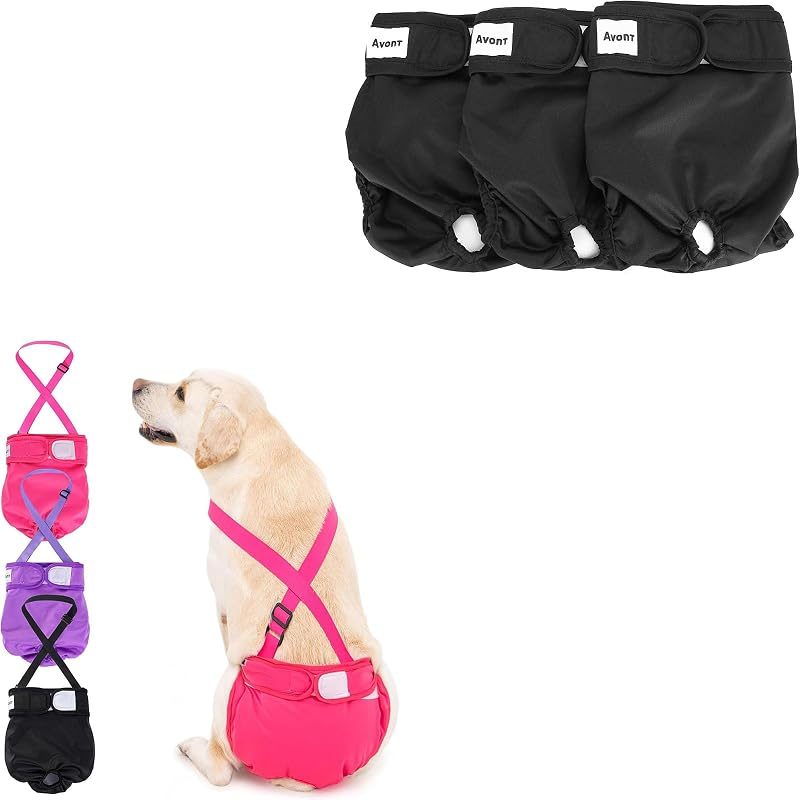 Avont Female Dog Diapers + Dog Wraps